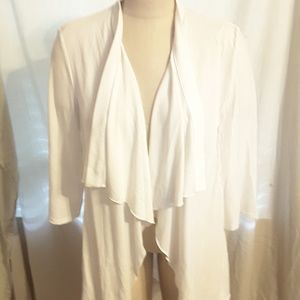 Chico's Draped Cardigan White Size 2